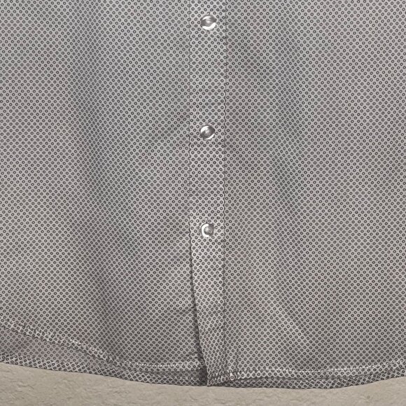 Tranquility & Mayhem 3XL Dress Shirt Geometric LS Roll-tab Button-Up Plus Size - Picture 5 of 16